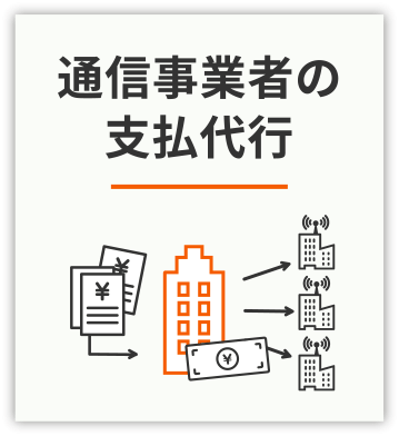 通信事業者の支払代行