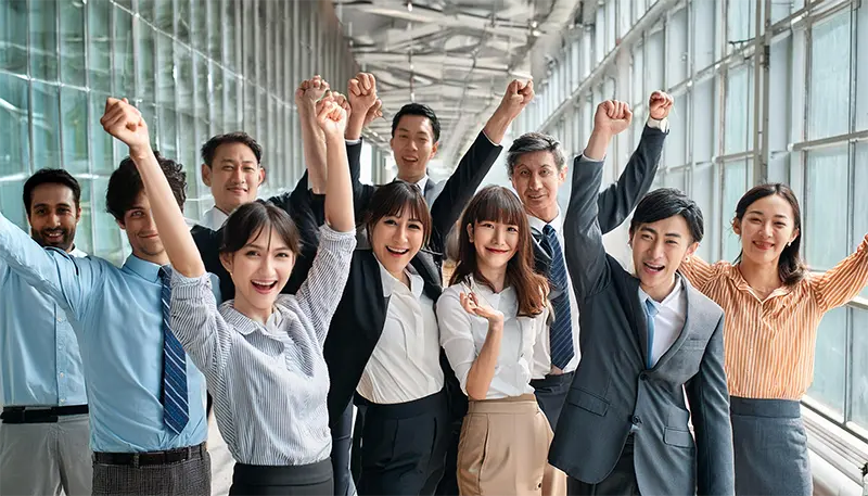 社員の笑顔