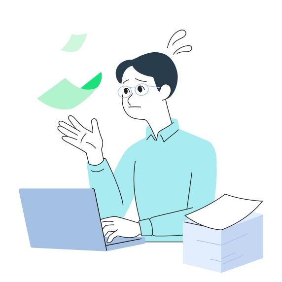 FAXや手書き文書の転記作業に時間と人手がかかる